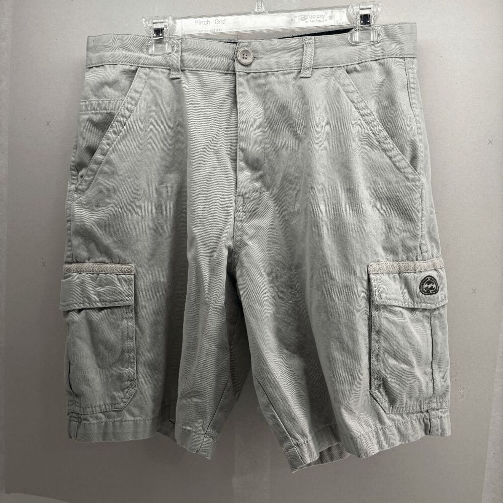 Billabong Men's Cargo Combat BBQ Submersible Shorts Taupe Creem Size 33 EUC